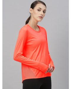 Nike Women Orange Solid Top