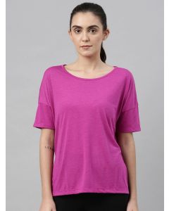 Nike Women Purple Solid Top